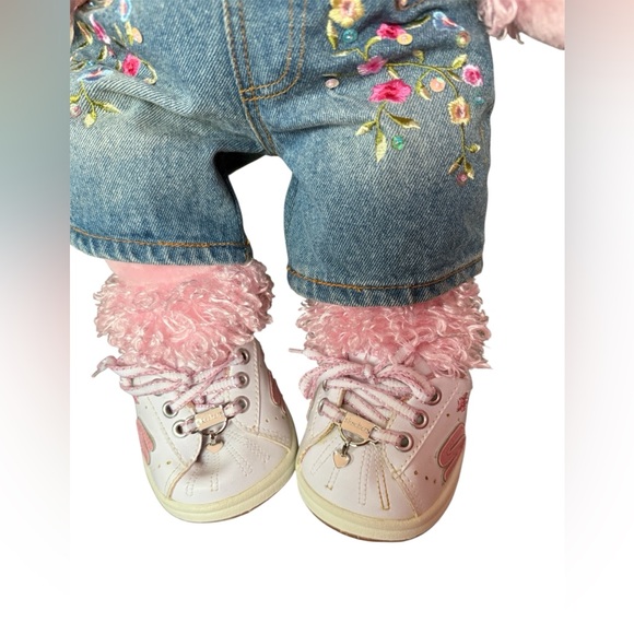 2003 Build-A-Bear Pink Poodle Dog 15" Plush w/ Full Outfit - Picture 4 of 7